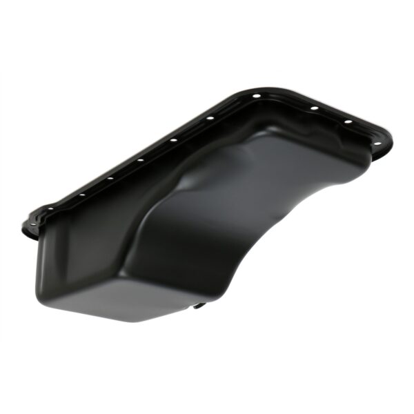 TRANS-DAPT PERFORMANCE PRODUCTS 1958-76 FORD 352, 360, 390, 406, 427, 428 (NOT COBRAJET 428); FRONT SUMP, OEM STYLE OIL PAN- ASPHALT BLACK (STOCK CAPACITY)