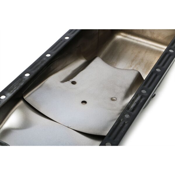 TRANS-DAPT PERFORMANCE PRODUCTS 1958-76 FORD 352, 360, 390, 406, 427, 428 (NOT COBRAJET 428); FRONT SUMP, OEM STYLE OIL PAN- ASPHALT BLACK (STOCK CAPACITY)