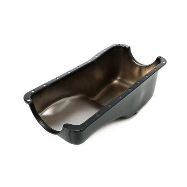 TRANS-DAPT PERFORMANCE PRODUCTS OEM-STYLE OIL PAN- 1968-78 FORD 429-460; PASSENGER CARS ONLY, NOT FOR TRUCKS OR MARINE USE; STOCK CAPACITY- BLACK POWDER-COATED