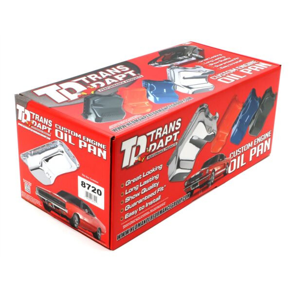 TRANS-DAPT PERFORMANCE PRODUCTS 83-93 MUSTANG ASPHALT BLACK POWDER COATED OIL PAN