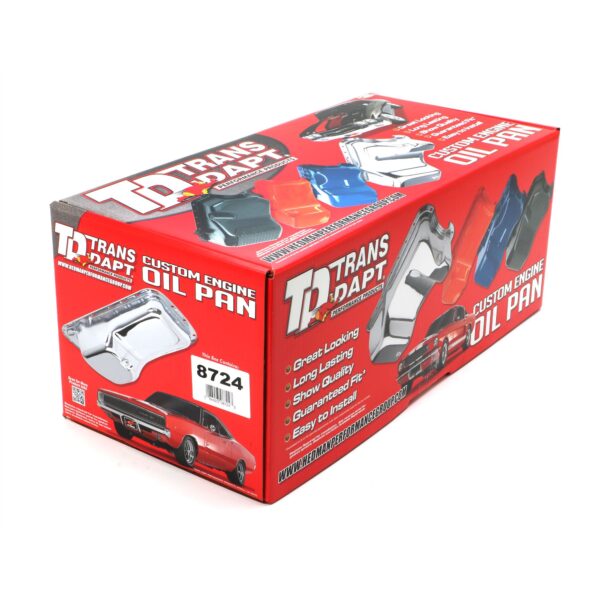 TRANS-DAPT PERFORMANCE PRODUCTS OLDS ASPHALT BLACK POWDER COATED OIL PAN