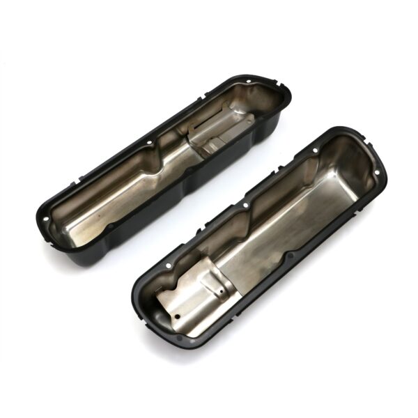 TRANS-DAPT PERFORMANCE PRODUCTS SB FORD ASPHALT BLACK POWDER COATED VALVE COVERS