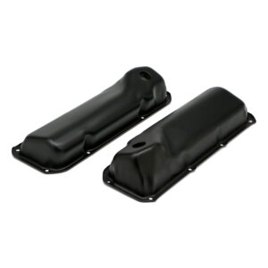 TRANS-DAPT PERFORMANCE PRODUCTS FORD 351C ASPHALT BLACK POWDER COATED VALVE COVERS