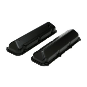 TRANS-DAPT PERFORMANCE PRODUCTS FORD 429-460 ASPHALT BLACK POWDER COATED VALVE COVERS