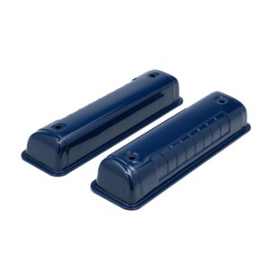 TRANS-DAPT PERFORMANCE PRODUCTS O.E.M. REPRODUCTION DESIGN VALVE COVERS; STOCK; 1956-1962 FORD Y-BLOCK- FORD BLUE