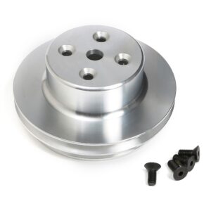 TRANS-DAPT PERFORMANCE PRODUCTS WATER PUMP PULLEY ALUMINUM BB CHEVY LWP MACHINED FINISH