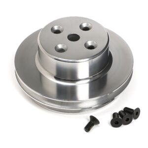 TRANS-DAPT PERFORMANCE PRODUCTS WATER PUMP PULLEY ALUMINUM BB CHEVY LWP POLISHED FINISH