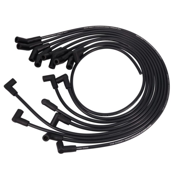 Ford Small Block Wires; 8.5mm Black; 135 Deg. Plug Boots