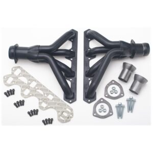 HEDMAN HEDDERS BLOCK HUGGER HEADERS; FORD 289-351W; 1-1/2 IN. TUBES; UNCOATED