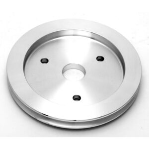 TRANS-DAPT PERFORMANCE PRODUCTS CRANKSHAFT PULLEY; 1 GROOVE; CHEVROLET 396-454; SHORT WATER PUMP- MACHINED ALUMINUM