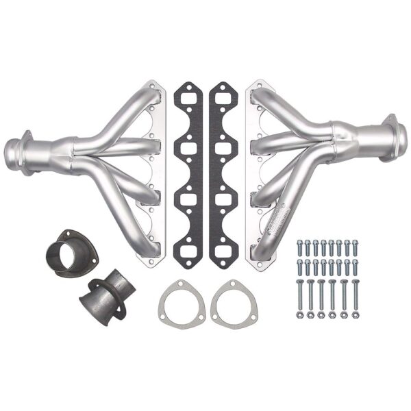 HEDMAN HEDDERS BLOCK HUGGER HEADERS; FORD 289-351W; 1-1/2" TUBES; ELITE MODEL (HEAVY-DUTY)
