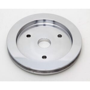 TRANS-DAPT PERFORMANCE PRODUCTS CRANKSHAFT PULLEY; 1 GROOVE; 1955-1968 CHEVROLET 396-454; SHORT WATER PUMP- POLISHED ALUMINUM