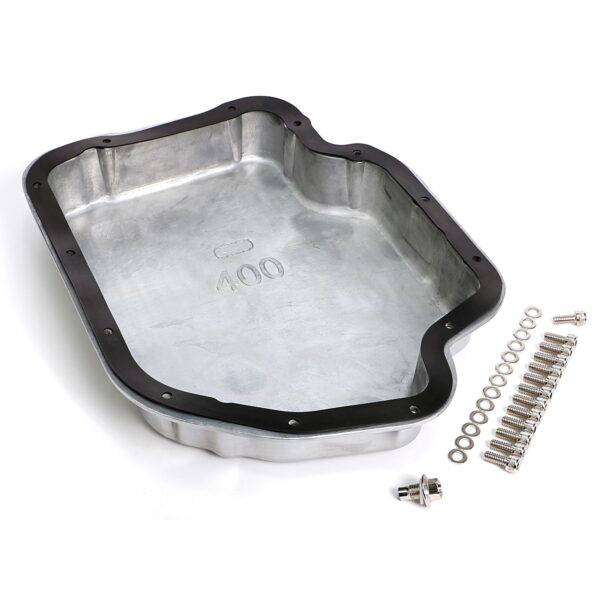 TRANS-DAPT PERFORMANCE PRODUCTS TH400 ALUMINUM TRANSMISSION PAN -STOCK DEPTH