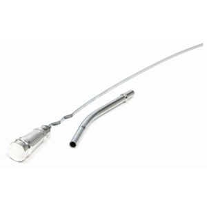 TRANS-DAPT PERFORMANCE PRODUCTS ALUMINUM HANDLE OIL PAN DIPSTICK WITH CHROME TUBE AND 19 IN. LONG DIPSTICK- 1995-79 CHEVY SB 283-350