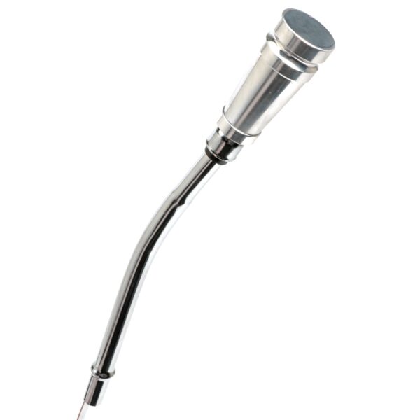 TRANS-DAPT PERFORMANCE PRODUCTS ALUMINUM HANDLE OIL PAN DIPSTICK WITH CHROME TUBE AND 19 IN. LONG DIPSTICK- 1995-79 CHEVY SB 283-350