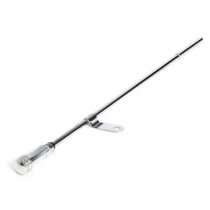 TRANS-DAPT PERFORMANCE PRODUCTS ALUMINUM HANDLE OIL PAN DIPSTICK WITH CHROME TUBE AND 21 IN. LONG DIPSTICK- 1965-90 CHEVY BB 396-454