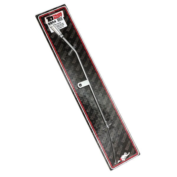 TRANS-DAPT PERFORMANCE PRODUCTS ALUMINUM HANDLE OIL PAN DIPSTICK WITH CHROME TUBE AND 23 IN. LONG DIPSTICK- CHRYSLER 383-440
