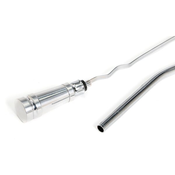 TRANS-DAPT PERFORMANCE PRODUCTS ALUMINUM HANDLE OIL PAN DIPSTICK WITH CHROME TUBE AND 23 IN. LONG DIPSTICK- CHRYSLER 383-440