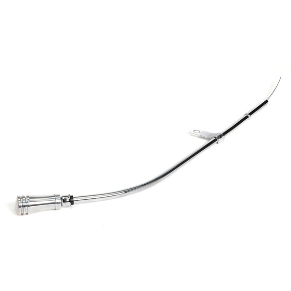 TRANS-DAPT PERFORMANCE PRODUCTS ALUMINUM HANDLE OIL PAN DIPSTICK WITH CHROME TUBE AND 23 IN. LONG DIPSTICK- 1980-85 CHEVY 305-350