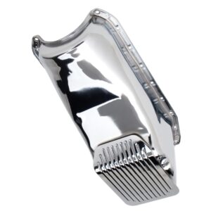 TRANS-DAPT PERFORMANCE PRODUCTS 1980-85 CHEVY 305-350 SLAM-GUARD ARMORED OIL PAN (4 QTS.)- CHROME