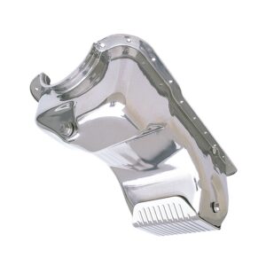 TRANS-DAPT PERFORMANCE PRODUCTS 83-93 FORD 5.0L FOX-BODY SLAM-GUARD OIL PAN; FACTORY FRONT SUMP CARS ONLY- SILVER POWDER-COAT