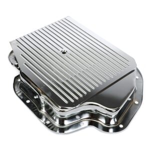 TRANS-DAPT PERFORMANCE PRODUCTS GM TURBO 400 SLAM-GUARD ARMORED TRANSMISSION PAN (STOCK CAPACITY)- CHROME