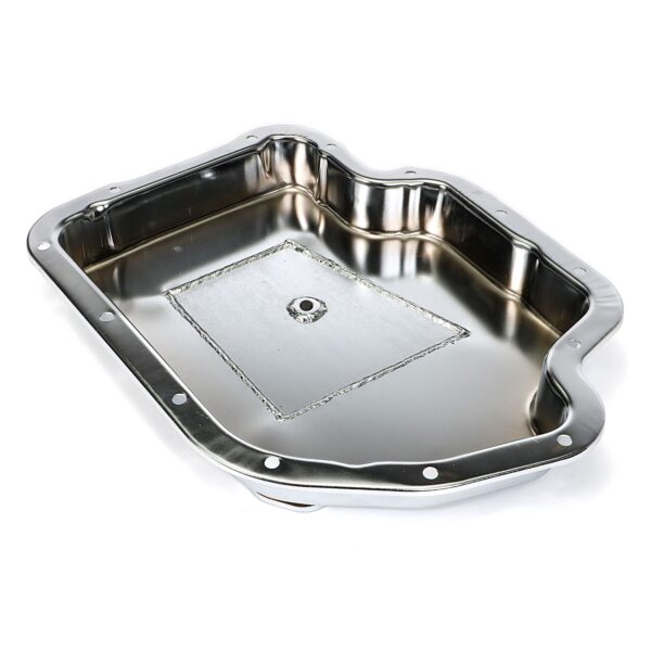 TRANS-DAPT PERFORMANCE PRODUCTS GM TURBO 400 SLAM-GUARD ARMORED TRANSMISSION PAN (STOCK CAPACITY)- CHROME