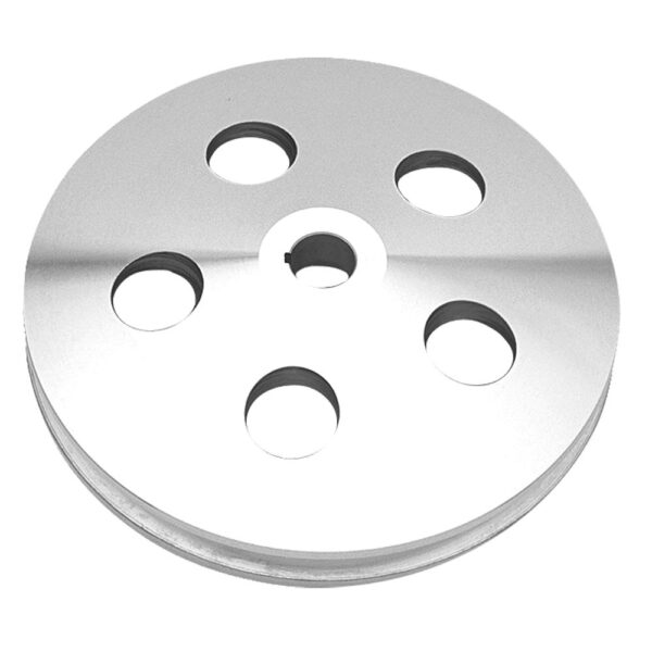 TRANS-DAPT PERFORMANCE PRODUCTS POWER STEERING PULLEY; 1967-84 GM VEHICLES- POLISHED ALUMINUM