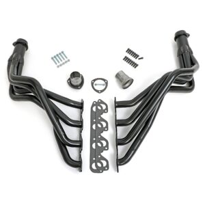 HEDMAN HEDDERS FENDERWELL HEADERS FOR 1977-1979 4WD FORD BRONCO OR F1350, F250 OR F350 TRUCK; 351M OR 400M V8; 1-5/8 IN. LONG TUBE, 3 IN. BALL COLLECTOR- UNCOATED MILD STEEL