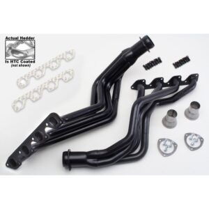 HEDMAN HEDDERS FENDERWELL HEADERS FOR 1977-1979 4WD FORD BRONCO OR F1350, F250 OR F350 TRUCK; 351M OR 400M V8; 1-5/8 IN. LONG TUBE, 3 IN. BALL COLLECTOR- HTC COATED MILD STEEL