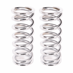 Aldan American Coil-Over-Spring, 200 lbs./in. Rate, 9 in. Length, 2.5 in. I.D. Chrome, Pair