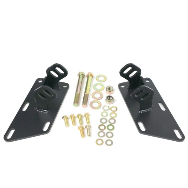 Motor mounts for Chevy SB and LS. For use with Ridetech F-100 suspension.