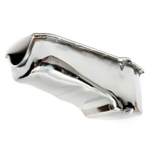 TRANS-DAPT PERFORMANCE PRODUCTS CHROME OEM-STYLE OIL PAN- 1955-79 CHEVY 283-400; 4 QT. CAPACITY