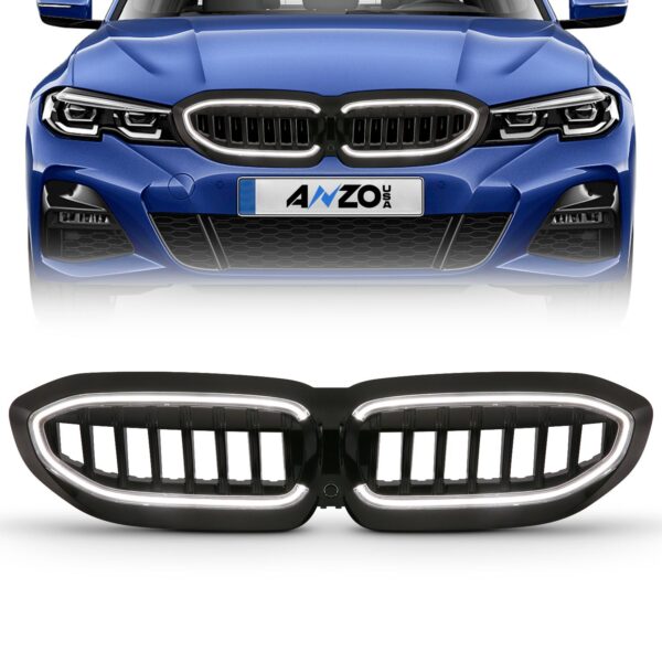 Black Housing Full LED Front Grille with initiation and Running Light