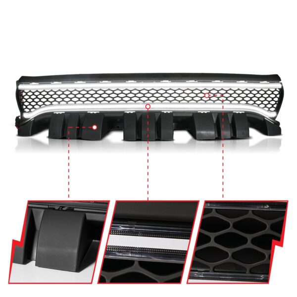 Black Housing Full LED Front Grille with Initiation and Running Light/DRL