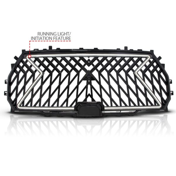 Black Housing Full LED Front Grille with Initiation and Running Light/DRL