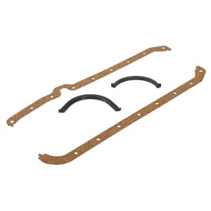 TRANS-DAPT PERFORMANCE PRODUCTS 1975-79 CHEVY 305-350 OEM STYLE REPLACEMENT OIL PAN GASKET- CORK RAILS AND RUBBER END SEALS