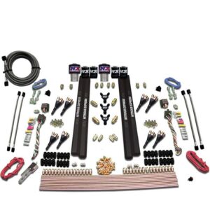 Nitrous Express SX2 DUAL STG/GAS/RAILS 8 NZLS (200-1200HP) LESS BOTTLE