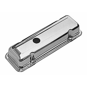 TRANS-DAPT PERFORMANCE PRODUCTS TRADITIONAL DESIGN VALVE COVERS; SHORT; 1980-1984 CHEVY 229 90 DEGREE V6- CHROME