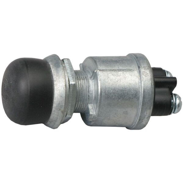 TRANS-DAPT PERFORMANCE PRODUCTS STARTER SWITCH; MOMENTARY PUSH BUTTON ACTUATION; 35 AMPS AT 12 VOLTS; DUST AND WATER RESISTANT