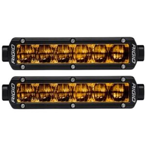 RIGID SR-Series DOT/SAE J583 6 Inch Selective Yellow LED Fog Light, Pair