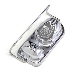 TRANS-DAPT PERFORMANCE PRODUCTS BRAKE MASTER CYLINDER COVER FORD 1973-83 SINGLE BAIL- CHROME