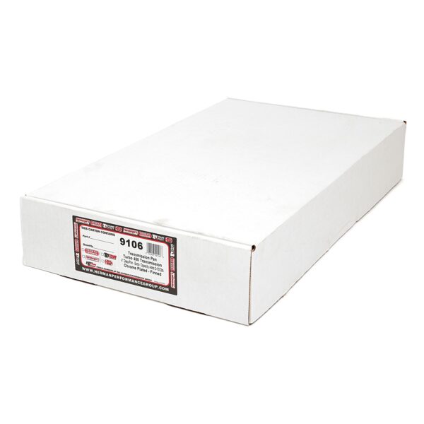 TRANS-DAPT PERFORMANCE PRODUCTS CHROME STEEL EXTRA CAPACITY TRANSMISSION PAN; FINNED; GM TURBO 400