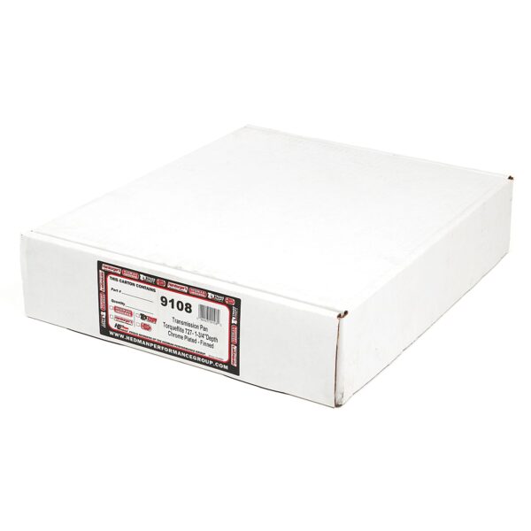 TRANS-DAPT PERFORMANCE PRODUCTS CHROME STEEL EXTRA CAPACITY TRANSMISSION PAN; FINNED; CHRYSLER 727
