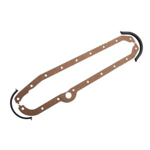 TRANS-DAPT PERFORMANCE PRODUCTS 1980-85 CHEVY 305-350 OEM STYLE REPLACEMENT OIL PAN GASKET- CORK RAILS AND RUBBER END SEALS