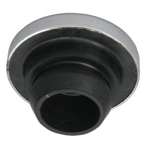 TRANS-DAPT PERFORMANCE PRODUCTS PUSH-IN STYLE OIL CAP; 1-1/4 IN. HOLE; RUBBER WITH CHROME TOP- OIL EMBOSSING