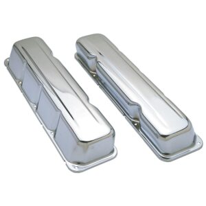 TRANS-DAPT PERFORMANCE PRODUCTS TRADITIONAL DESIGN VALVE COVERS; SHORT; AMC 304, 360, 390, 401- CHROME