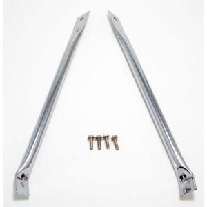 TRANS-DAPT PERFORMANCE PRODUCTS RADIATOR SUPPORT BARS; 1967-69 CAMAROS AND FIREBIRDS (PR.)- CHROME