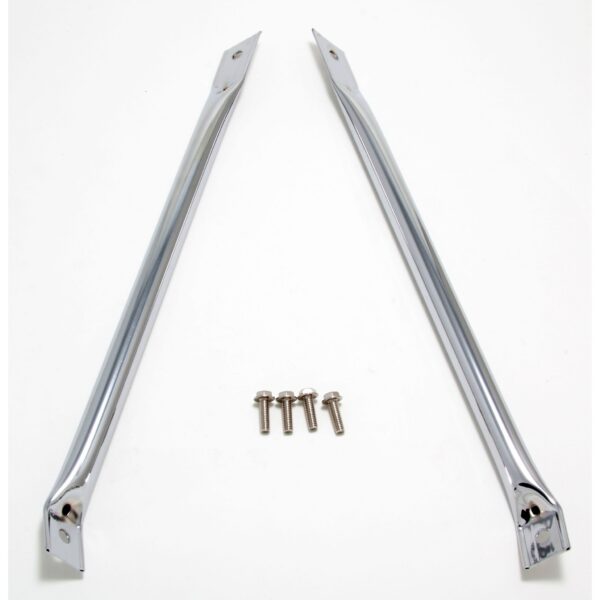 TRANS-DAPT PERFORMANCE PRODUCTS RADIATOR SUPPORT BARS; 1967-69 CAMAROS AND FIREBIRDS (PR.)- CHROME