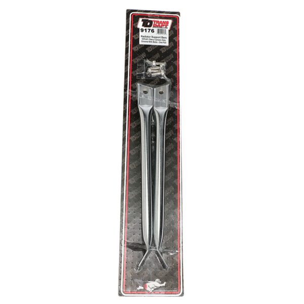 TRANS-DAPT PERFORMANCE PRODUCTS RADIATOR SUPPORT BARS; 1970-81 CAMAROS ONLY (PR.)- CHROME